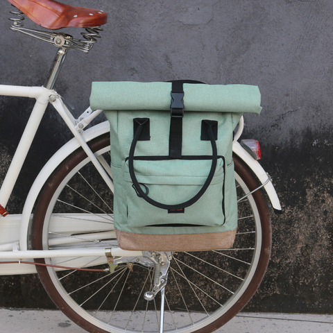 Tourbon-bolsa Vintage para bicicleta, bolsa Retro de alforja para ciclismo, asiento trasero de ocio, bandolera de hombro bolsa de ordenador portátil, mochila de ciudad ► Foto 1/6