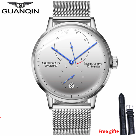 GUANQIN relojes hombres mecánico automático Energyreserve 35 Stunden reloj Casual de moda zafiro resistente al agua muñeca de los hombres Relojes ► Foto 1/1