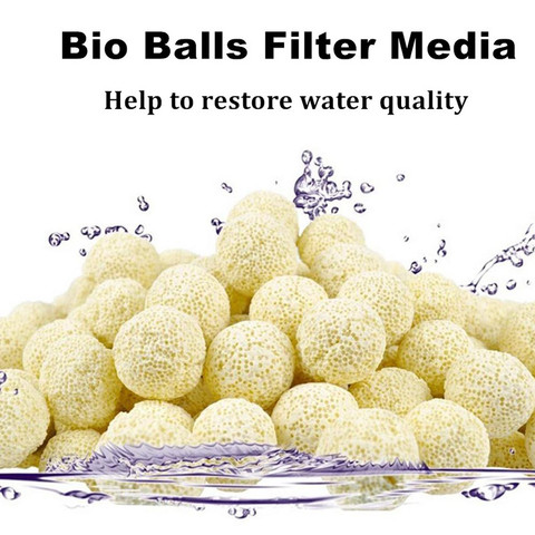 Filtro de bola bioquímico de cerámica, accesorios de filtro de acuario para limpieza de Tanque De Agua de peces, 10 Uds. ► Foto 1/1