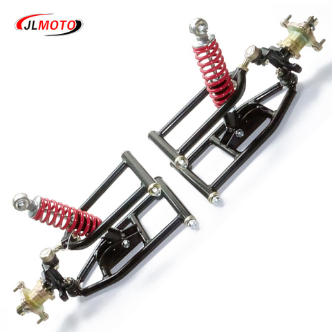 1 340mm Suspensión 250mm Shock Swing-ArmSteering nudillo husillo con disco de freno 4 STUD de cubo de rueda de ATV, buggy partes ► Foto 1/6