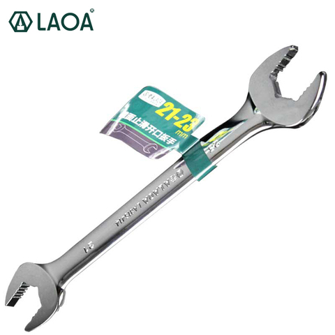 LAOA-llave de CR-V abierta de doble cabezal, llave de doble uso antideslizante para reparación de electrodomésticos eléctricos ► Foto 1/6