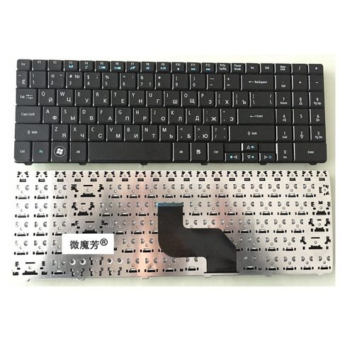 RU Black New FOR ACER For Aspire 5516 5517 7715 5734 5743Z 5732zg 5534 5526 5735 AS5532 4725 E625 Laptop Keyboard Russian ► Foto 1/3