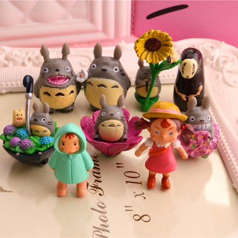 Japonés mi vecino Totoro Mei Mini Figura juguetes de los niños Hayao Miyazaki casa ver decoraciones Lote figuras Totoro Figura ► Foto 1/6