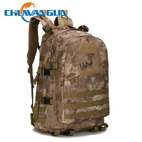 Chuwanglin de moda 3 P camuflaje multi-función 40L impermeable de los hombres de mochila escolar bolsa hombre bolsa de viaje de los hombres mochilas e411 ► Foto 1/5