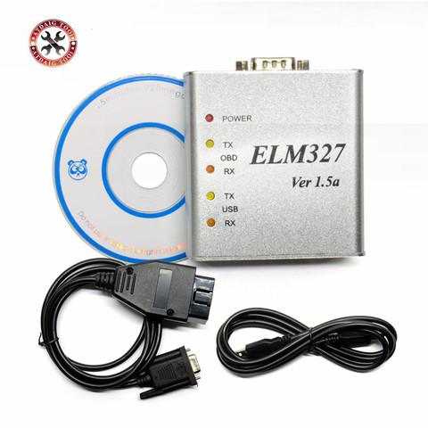 ELM327-herramienta de diagnóstico automático de Metal, escáner lector de código de interfaz ELM 2022 USB metálico, V1.5/V1.5a OBD2, novedad de 327, envío gratis ► Foto 1/6