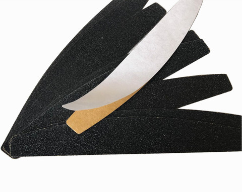 10 Uds Removalble almohadillas duradero Uña de archivo de papel de lija medialuna forma ► Foto 1/1