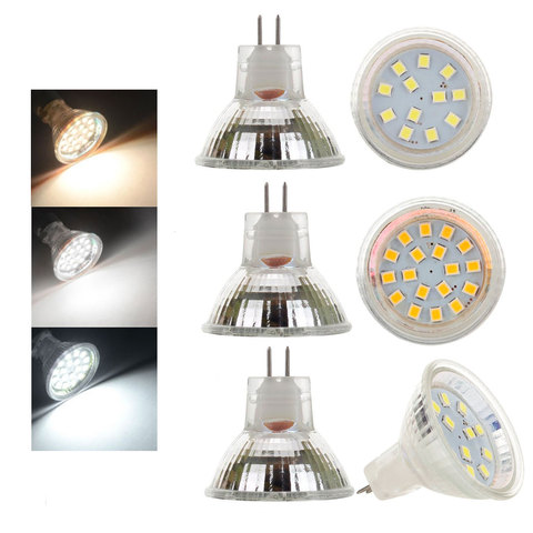 MR11 lámpara bombilla 24 V DC 12 V 2 W 3 W 2835 SMD Led Spotlight luces reemplazar 15 W 20 W foco halógeno caliente/natural/blanco frío ► Foto 1/6