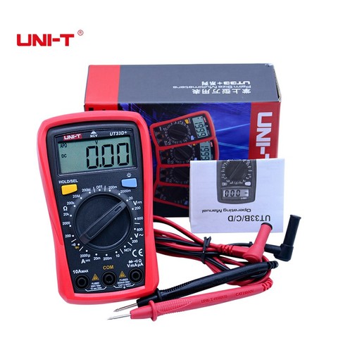 Multímetro Digital UNI-T serie UT33, amperímetro de mano eléctrico profesional con retención de datos de retroiluminación ► Foto 1/6