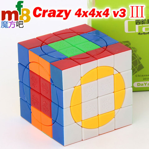 Rompecabezas de cubo mágico mf8 Dayan Crazy 4x4 4x4 4x4 v3, Colección profesional, educativo, juguetes lógicos, rompecabezas ► Foto 1/6