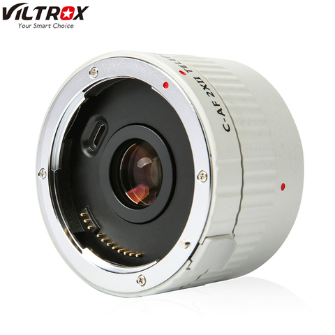 VILTROX C-AF 2X AF enfoque automático teleconversor lente de aumento lentes de cámara para Canon EF montaje de la Lente de la cámara DSLR ► Foto 1/1