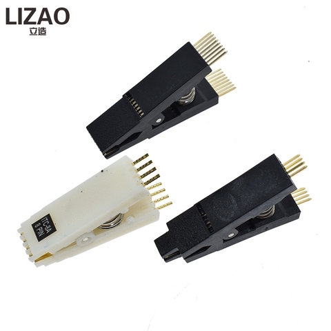 Test programmer Clip SOP8 SOP16 SOP SOIC 8 16 SOIC8 SOIC16 DIP8 DIP 8 Pin pinza de pruebas ic ► Foto 1/6