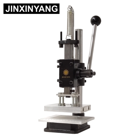 Máquina prensadora Manual JINXINYANG, máquina prensadora Manual de cuero, pequeña prensa industrial, Mini punzonadora industrial ► Foto 1/6