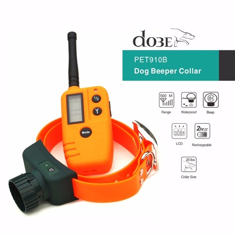100% Original Hunter Entrenamiento de mascotas localizador para perro Collar recargable, LCD Collar eléctrico de adiestramiento de perros a distancia para Hunter Beeper ► Foto 1/6