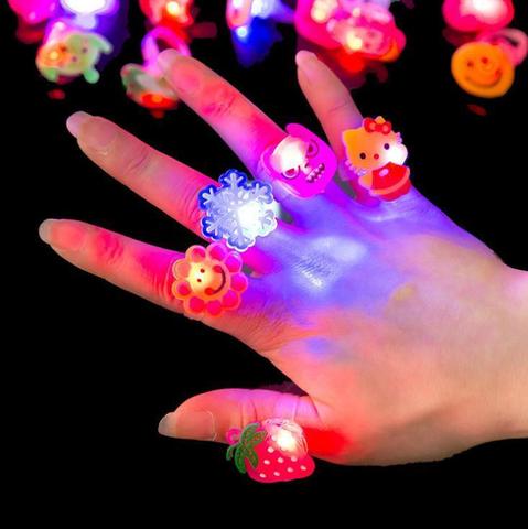 Uds de LED de luz de la noche de fiesta decoración de Navidad LED colorido reloj juguete Flash muñeca banda brillo luminoso pulseras regalos ► Foto 1/6