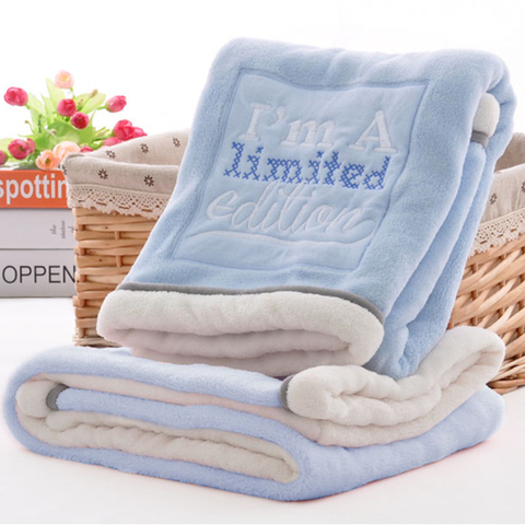 Manta térmica de lana para bebé, manta Infantil para recibir la siesta, manta para recién nacido ► Foto 1/6