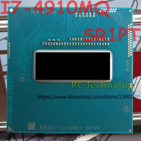 Original Intel Core I7-4910MQ SR1PT CPU I7 4910MQ procesador 2,9 GHz-3,9 GHz L3 = 8M Quad core envío gratis envío dentro de 1 día ► Foto 1/1