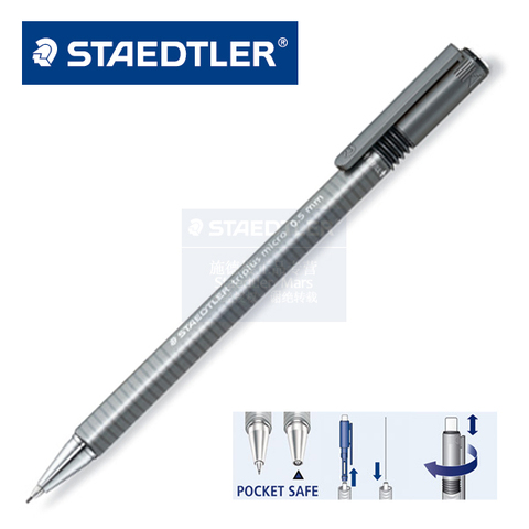 Staedtler-lápiz Micro mecánico 774 Triplus, portalápices triangular de 0,5mm y 0,7mm para dibujar y pintar, suministros para oficina y escuela ► Foto 1/1