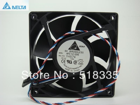Ventilador de enfriamiento de bola para termostato, para delta AFC1212DE 12CM, 120MM, 12038x120x38MM, 1.6A, pwm ► Foto 1/2