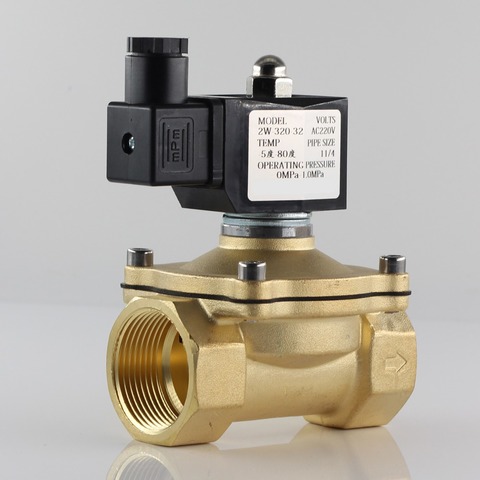 Válvula solenoide normalmente cerrada, bobina completamente cercada IP65, 220V de CA, 12V de CC, 24V de CC, G3/8, G1/2, G3/4, G1, G1-1/4, G1-1/2 pulgadas ► Foto 1/6