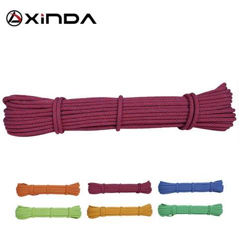 XINDA-Cuerda de Escalada en roca Escalada de 10m, cordón para accesorios, 6mm de diámetro, 5KN, cuerda de seguridad para supervivencia ► Foto 1/6