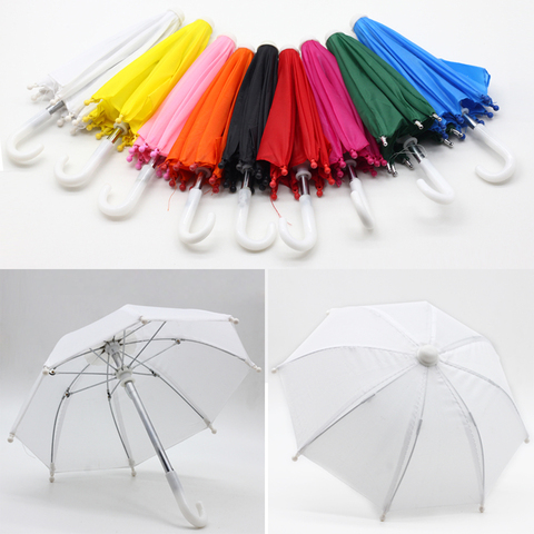 Mini paraguas para lluvia BJD 1/3 1/4, engranaje para muñeca de 18 pulgadas, accesorio para muñecas, regalo de cumpleaños para niños ► Foto 1/6