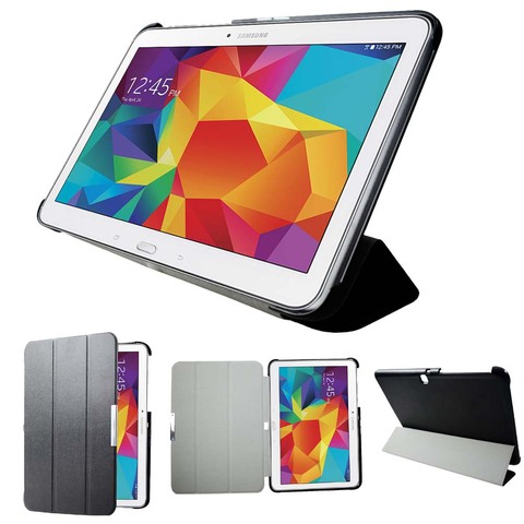 Sm-t530-funda magnética para tablet Samsung Tab 4 10,1, protector de piel ultradelgado con soporte magnético para tablet t535 t531 ► Foto 1/6