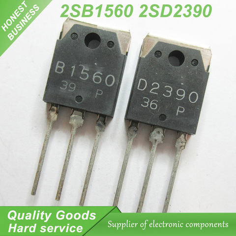 10 Uds 2SB1560 B1560 2SD2390 D2390 sonido de tubo (5 uds * B1560 + 5 uds * D2390 ) TO-3P nuevo original ► Foto 1/1