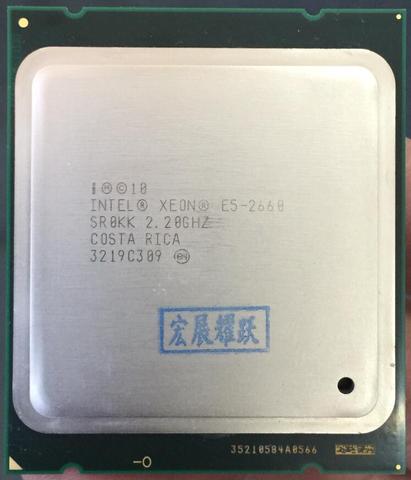 Ordenador PC, procesador Intel Xeon E5-2660 E5 2660 (caché de 20M, 2,20 GHz, 8,00 GT/s Intel QPI) CPU SROKK C2 LGA2011 ► Foto 1/2