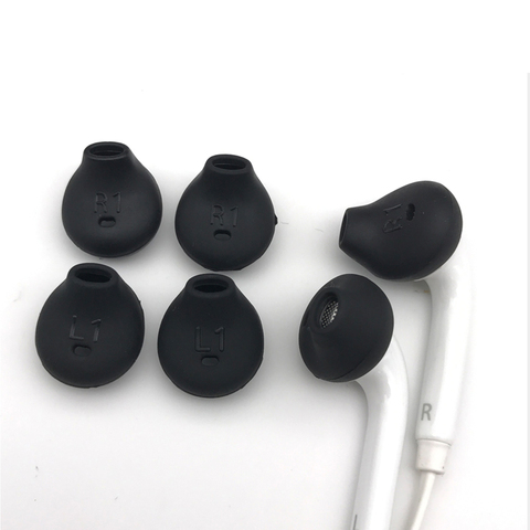 10 unids/lote negro auriculares de silicona almohadillas para Samsung S6 S7  borde G9250 G9200 Gel oído en-oído consejos almohadillas auriculares tazas  - Historial de precios y revisión