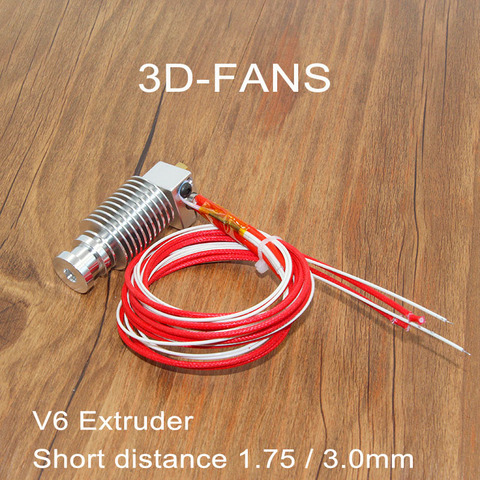 E3D-impresora 3D de corta distancia V6 j-head Hotend para extrusora E3D Bowden de 1,75mm/3,0mm, boquilla de 0,2/0,25/0,3/0,4/0,5/0,6/0,8/1,0mm ► Foto 1/2