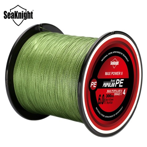 Marca TriPoseidon serie 300M 330 yardas hilo de pescar de PE trenzado 4 soportes 8 10 20 60LB hilo de pesca multifilamento ► Foto 1/6