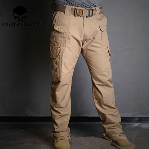 Pantalones de carga tácticos de la ciudad de EmersonGear hombres de combate SWAT ejército militar pantalones de algodón muchos bolsillos estiramiento Flexible hombre Casual Trouse ► Foto 1/1