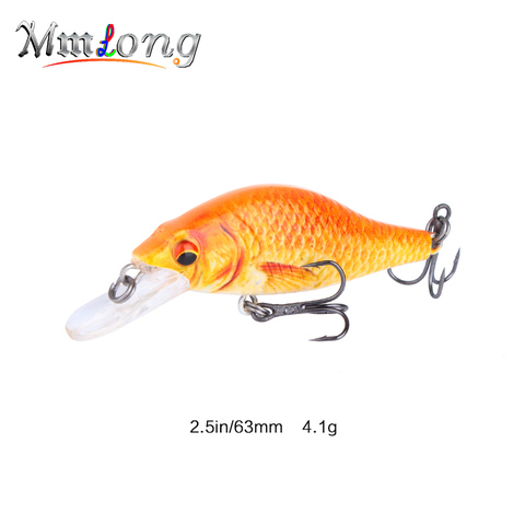 Mmlong-señuelo biónico de 2,5 pulgadas para pesca, anzuelo de Crankbait, MH11A, 5 colores, gran oferta, aparejos de pesca duro, señuelos de Wobbler de Pesca Artificial de 4,1g ► Foto 1/1