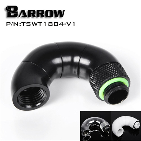 Barrow-adaptador giratorio A2-3-4-5 90 180 D, serpiente multiángulo, 360 grados (macho a hembra G1/4 '') para refrigeración por agua de ordenador ► Foto 1/6