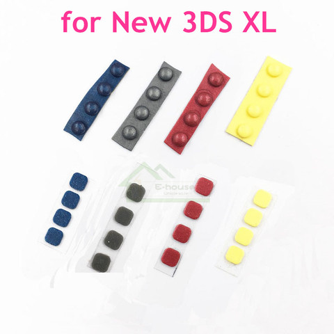 8 unids/set para la nueva consola 3DS XL tornillo trasero delantero goma pies cubierta superior LCD pantalla tornillos cubierta goma reemplazo ► Foto 1/3