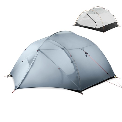 3F UL Gear 3 personas 4 temporada 15D tienda de campaña al aire libre ultraligera senderismo Backpacking caza impermeable carpas suelo hoja ► Foto 1/6