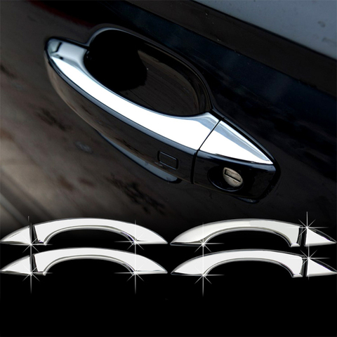 Manija de puerta de coche, pegatina de acero inoxidable/ABS, cubierta de decoración de estilo para Audi A6 C7, accesorios exteriores de año 2012 a 2017, Uds. ► Foto 1/6