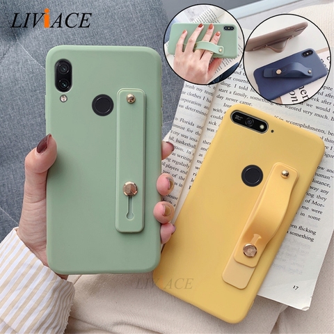 Funda de silicona para huawei honor view, protector suave con correa para la mano, compatible con modelos 20, 10, 9, 8, 10x lite, 10i, 7a, 7c, pro, play, 8a, 8c, 8, x, 7, x, 7s ► Foto 1/6