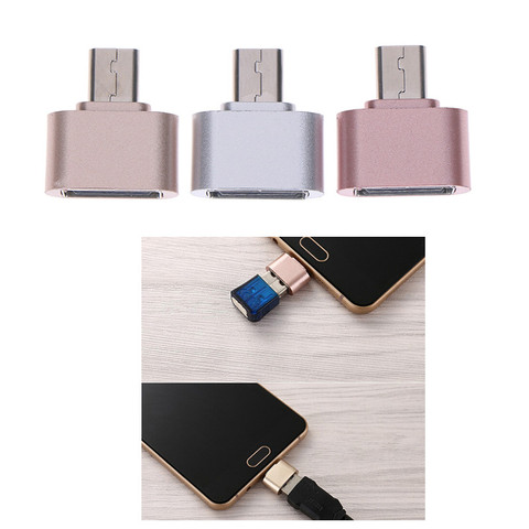 Adaptador convertidor Micro USB OTG 2,0 Hug para Cable de teléfono Android, lector de tarjetas, unidad Flash, lector de Cable OTG ► Foto 1/6