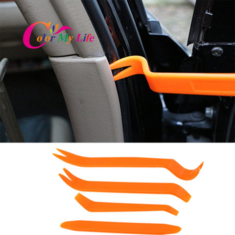 Color de mi vida 4 piezas de la Radio del coche de la puerta del Panel Clip Trim Dash para Ford Focus 2 3 para Chevrolet Cruze hyundai Solaris Fiat 500 500C 500L ► Foto 1/6