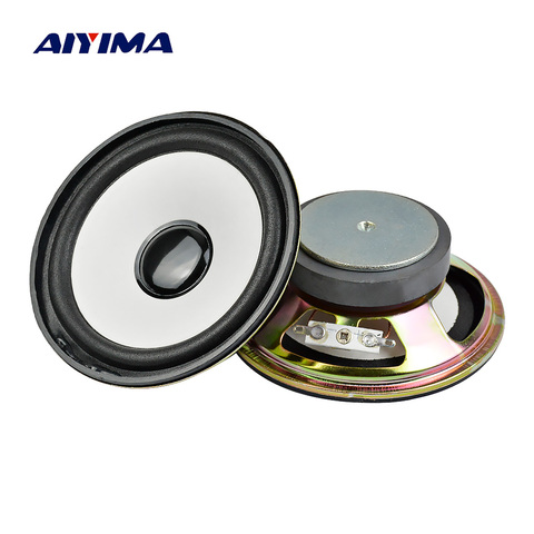 AIYIMA-Altavoz de Audio redondo para cine en casa, sistema de sonido, Woofer bajos de baja frecuencia, 2 uds., 2ohm, 5W, 4 pulgadas, 100mm ► Foto 1/6