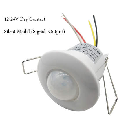 Miniinterruptor de sensor de movimiento del cuerpo humano infrarrojo integrado para techo, interruptor inteligente de contacto en seco y silencioso de 12V-24V ► Foto 1/5