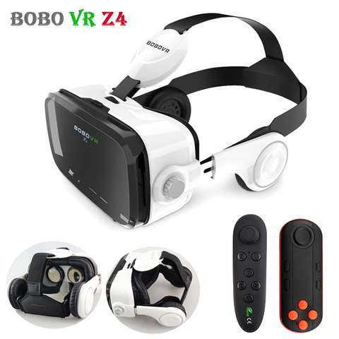 BOBOVR Z4 Original-Casco Para realidad Virtual, con gafas VR y auriculares estéreo 3D, de cartón y cuero para teléfonos móviles de 4-6 pulgadas ► Foto 1/6