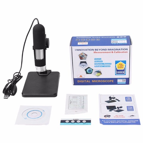 1000X microscopio electrónico USB 8 luces LED Cámara endoscopio lupa para la reparación del teléfono móvil soldadura inspección PCB ► Foto 1/6