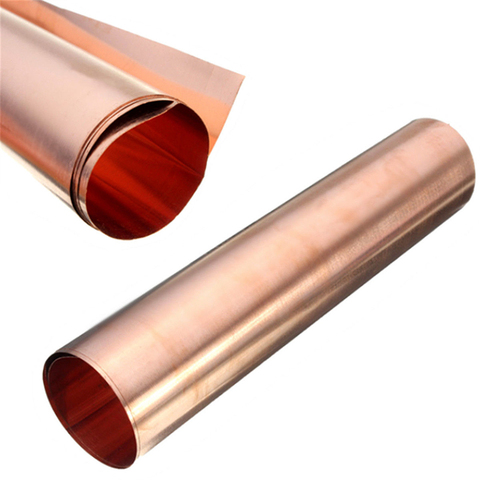 Hoja de cobre puro 99.9%, hoja de Metal delgada, rollo de 0,1mm * 100mm * 100mm, 1 ud. ► Foto 1/1