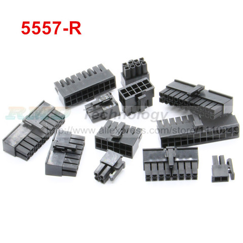 Lote de 10 unidades de conector de arnés de cableado para automoción 5557-R 5557 de 4,2mm, macho de 2 a 24 pines para PC, tarjeta gráfica de ordenador PCI-E ► Foto 1/3