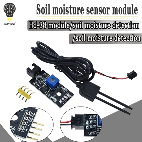 Módulo Detector de humedad del suelo, medidor de Sensor de humedad del suelo, higrómetro, probador de agua, sonda de resistencia a la corrosión CC 3,3-12V ► Foto 1/6