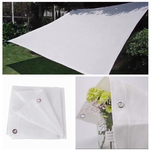 Blanco de alta calidad anti-UV red parasol HDPE casa balcón suculentas tapa de protección de planta de jardín solar bloqueador solar sombreado neto ► Foto 1/5