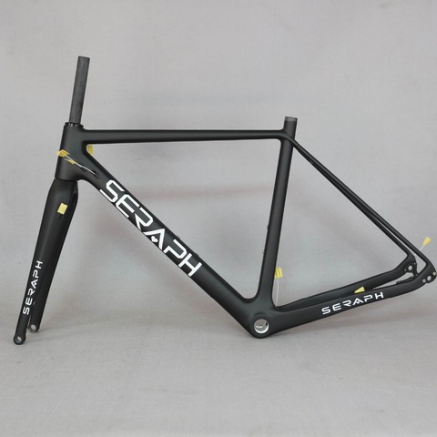 Cuadro de bicicleta de carbono, 2022 grava, 700C, SERAPH, eje pasante, 142mm, grava Di2, cuadro de ciclocross de carbono, cuadro nuevo ► Foto 1/1