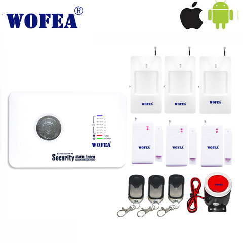 Envío libre iOS y Android App control 7 inalámbrico y 3 zonas cableadas sistema de alarma de seguridad gsm relé output10 idioma ► Foto 1/3